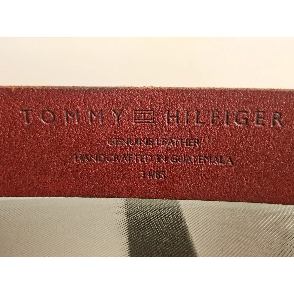 Tommy Hilfiger Size 34 90s Era Leather Belt